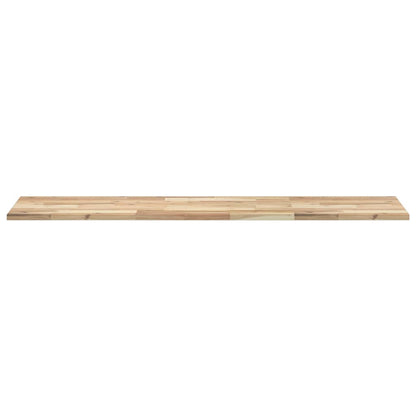 Wandschap Zwevend Onbehandeld Massief Acaciahout Naturel 1 160 x 40 x 2 cm