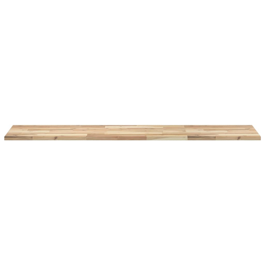 Wandschap Zwevend Onbehandeld Massief Acaciahout Naturel 1 160 x 40 x 2 cm