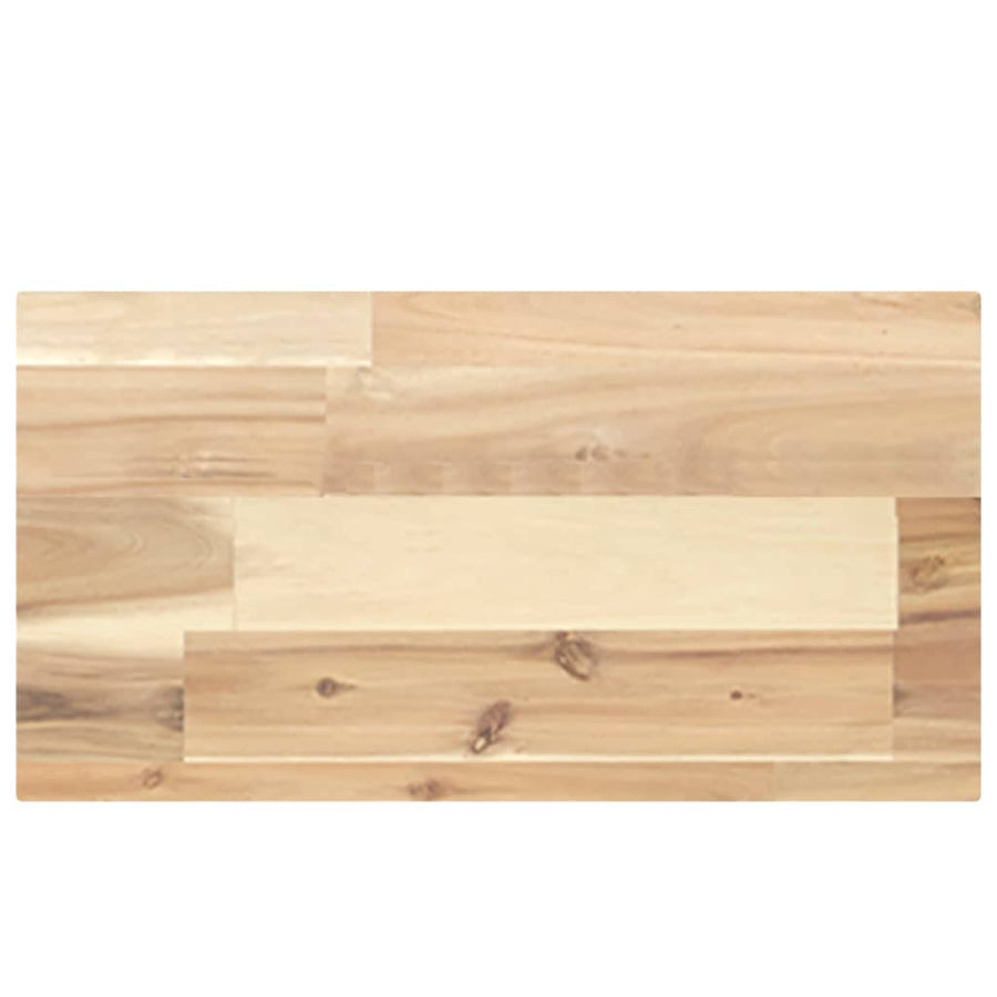 Wandschappen 4 st zwevend 40x20x4 cm onbehandeld acaciahout
