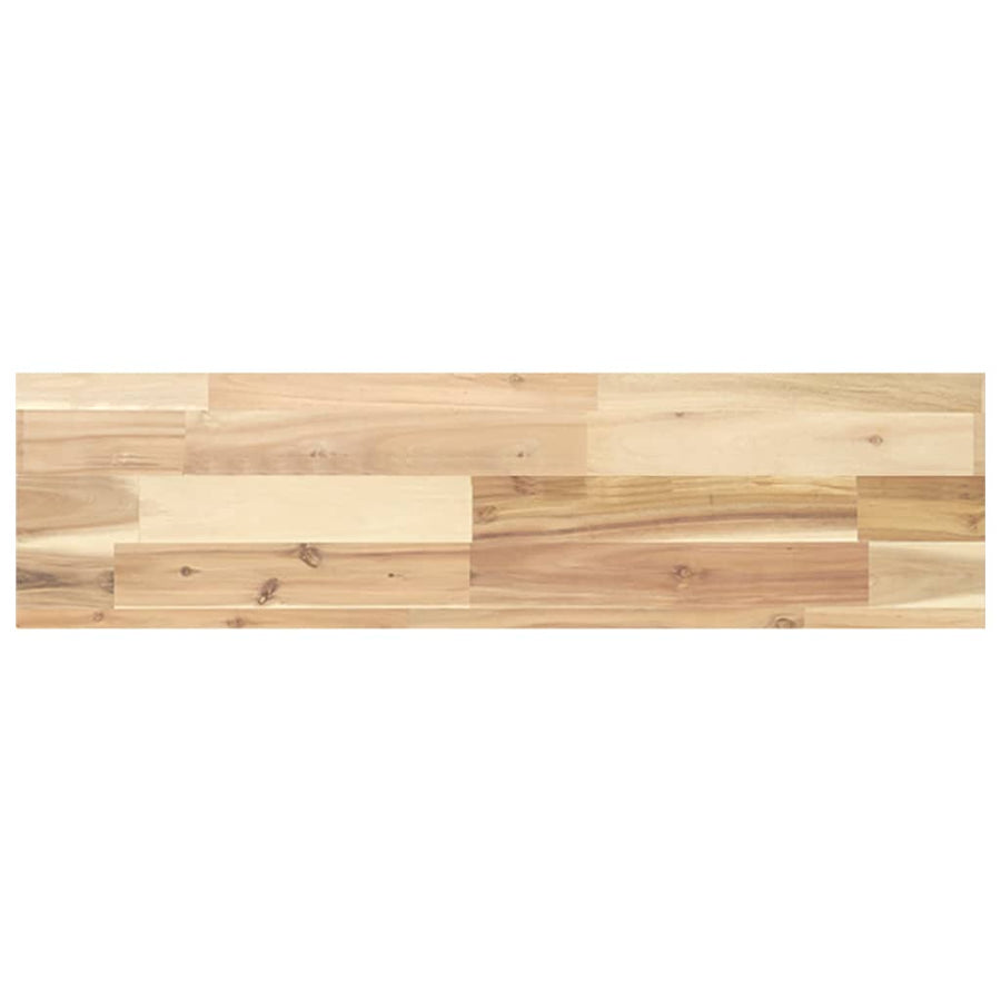 Wandschappen 4 st zwevend 80x20x4 cm onbehandeld acaciahout