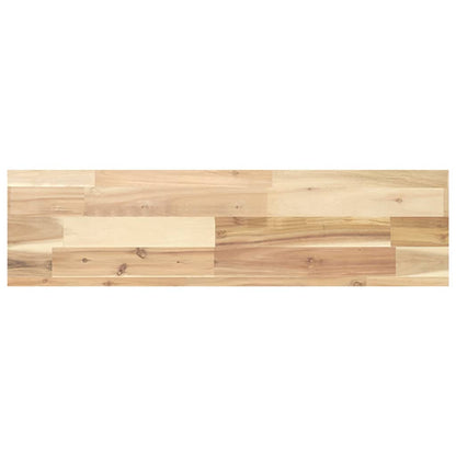 Wandschappen 4 st zwevend 100x20x4 cm onbehandeld acaciahout