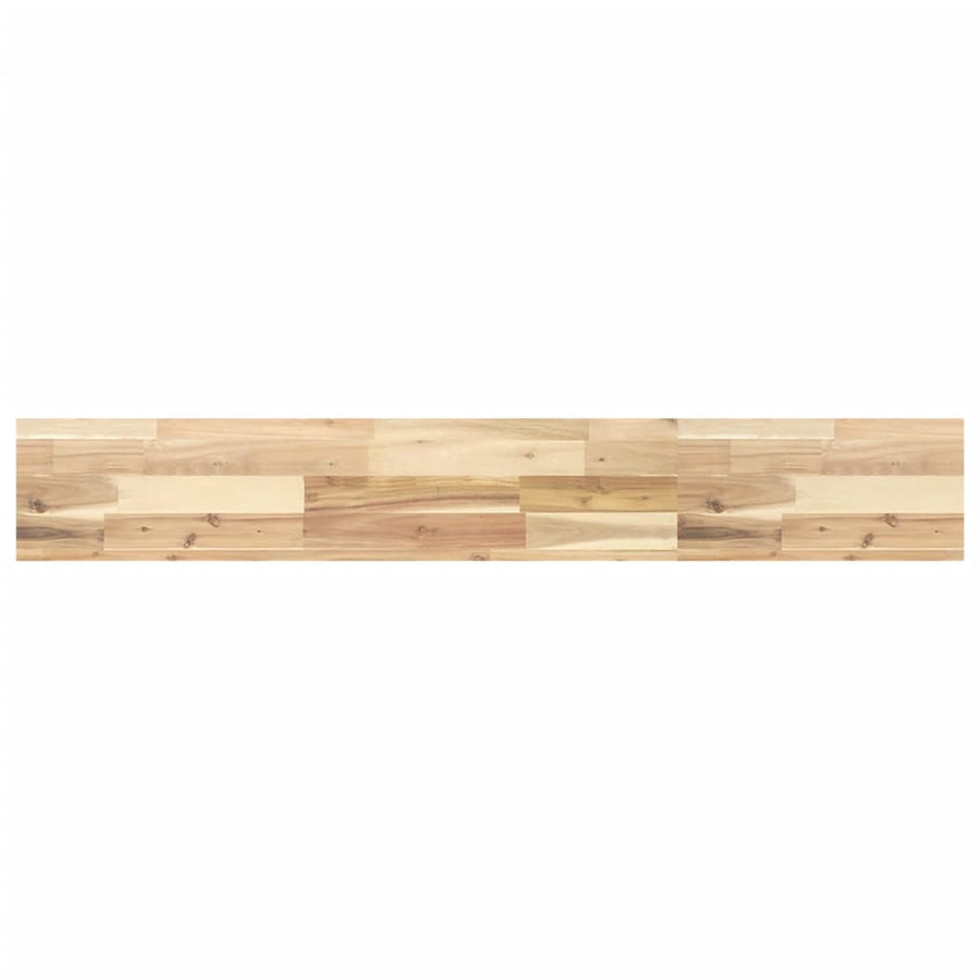 Wandschappen 4 st zwevend 120x20x4 cm onbehandeld acaciahout