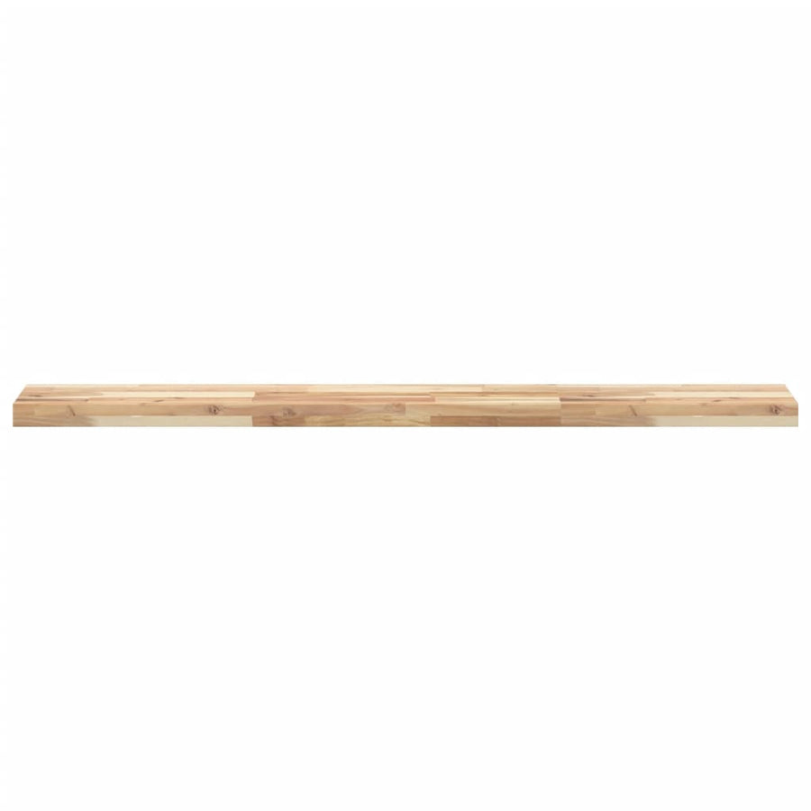 Wandschappen 4 st zwevend 140x20x4 cm onbehandeld acaciahout
