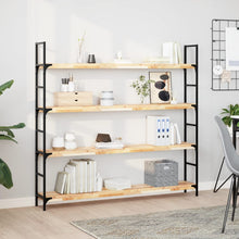 Wandschappen 2 st zwevend 160x20x4 cm onbehandeld acaciahout