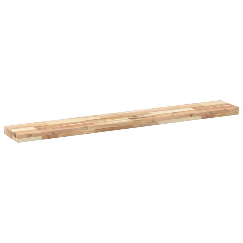 Wandschappen Zwevend Onbehandeld Acaciahout Naturel 3 160 x 20 x 4 cm 1