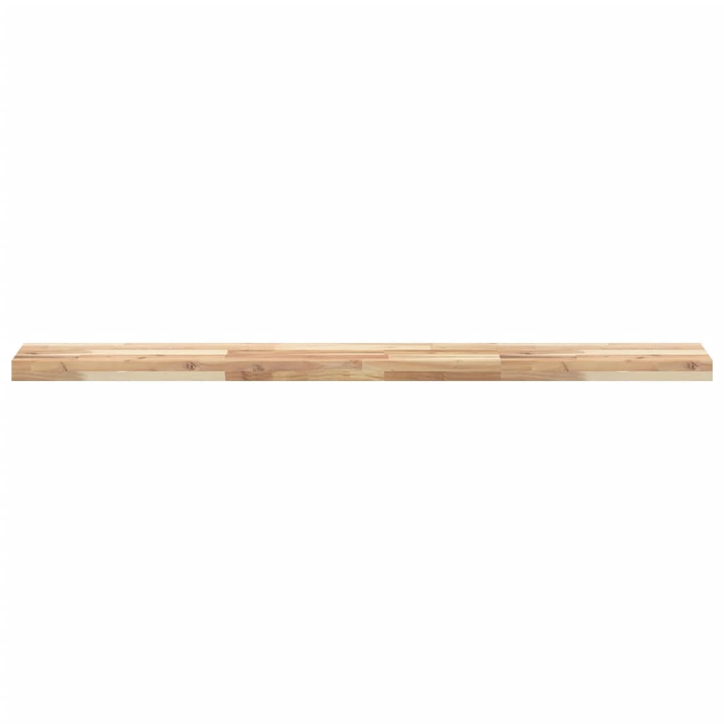 Wandschappen Zwevend Onbehandeld Acaciahout Naturel 3 160 x 20 x 4 cm 1