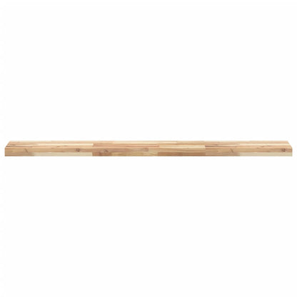 Wandschappen Zwevend Onbehandeld Acaciahout Naturel 3 160 x 20 x 4 cm 1
