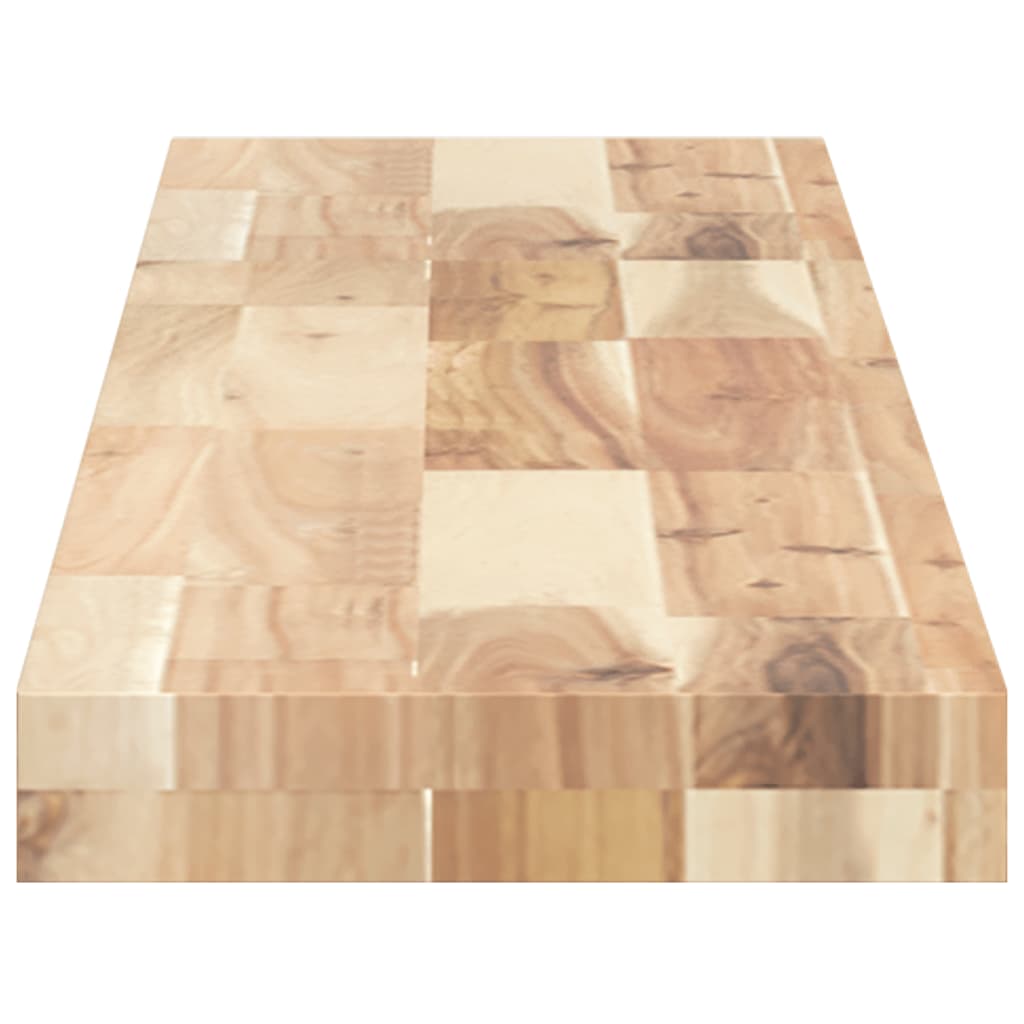 Wandschappen Zwevend Onbehandeld Acaciahout Naturel 3 160 x 20 x 4 cm 1