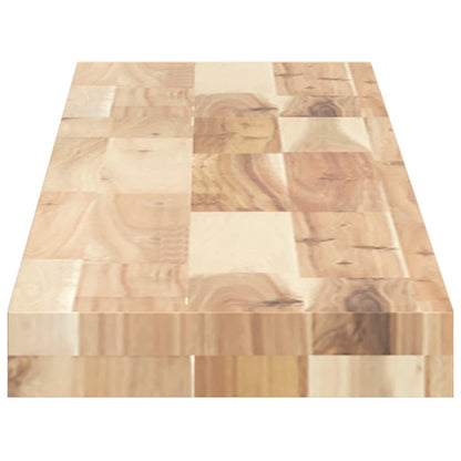Wandschappen Zwevend Onbehandeld Acaciahout Naturel 3 160 x 20 x 4 cm 1