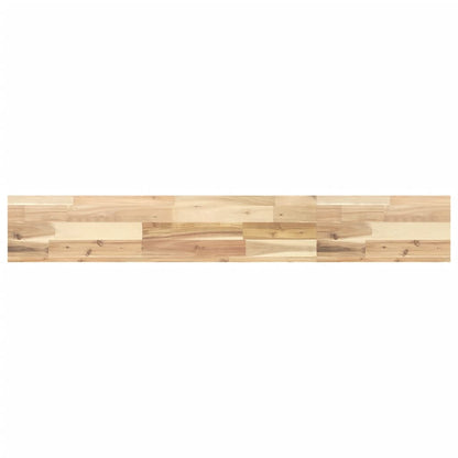 Wandschappen Zwevend Onbehandeld Acaciahout Naturel 3 160 x 20 x 4 cm 1