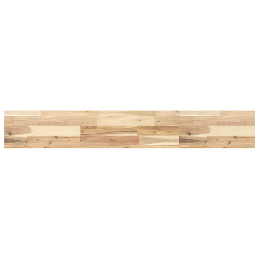 Wandschappen 4 st zwevend 160x20x4 cm onbehandeld acaciahout