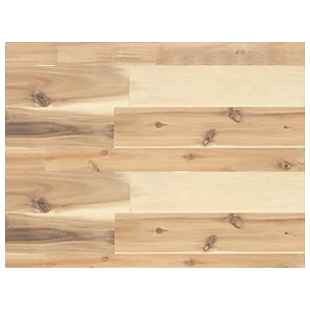 Wandschap Zwevend Onbehandeld Massief Acaciahout Naturel 1 40 x 30 x 4 cm
