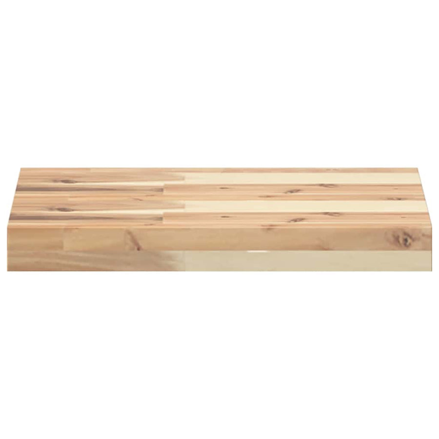 Wandschap Zwevend Onbehandeld Massief Acaciahout Naturel 1 40 x 30 x 4 cm
