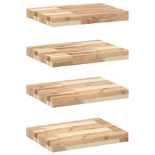 Wandschappen Zwevend Onbehandeld Acaciahout Naturel 4 60 x 30 x 4 cm 1