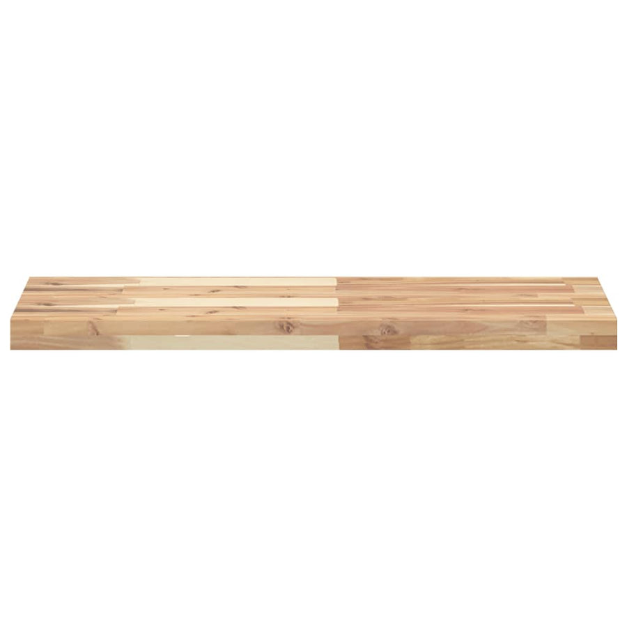 Wandschappen 3 st zwevend 80x30x4 cm onbehandeld acaciahout