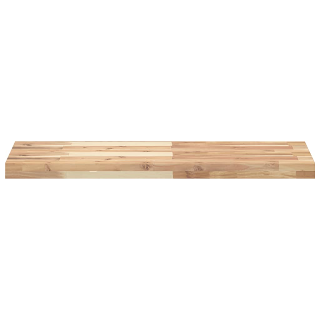 Wandschappen 3 st zwevend 100x30x4 cm onbehandeld acaciahout