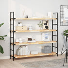 Wall shelves 2 pcs floating 120x30x4 cm untreated acacia wood