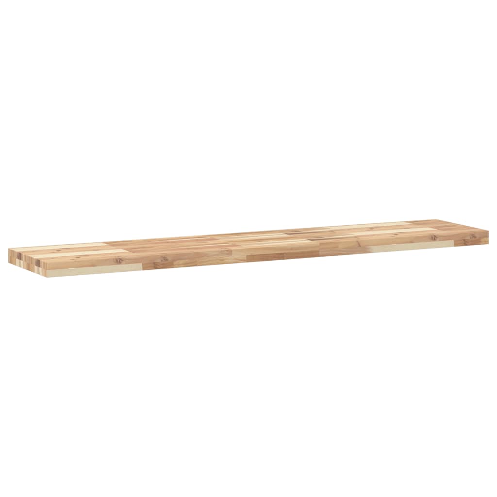 Wandschappen Zwevend Onbehandeld Acaciahout Naturel 4 120 x 30 x 4 cm 1