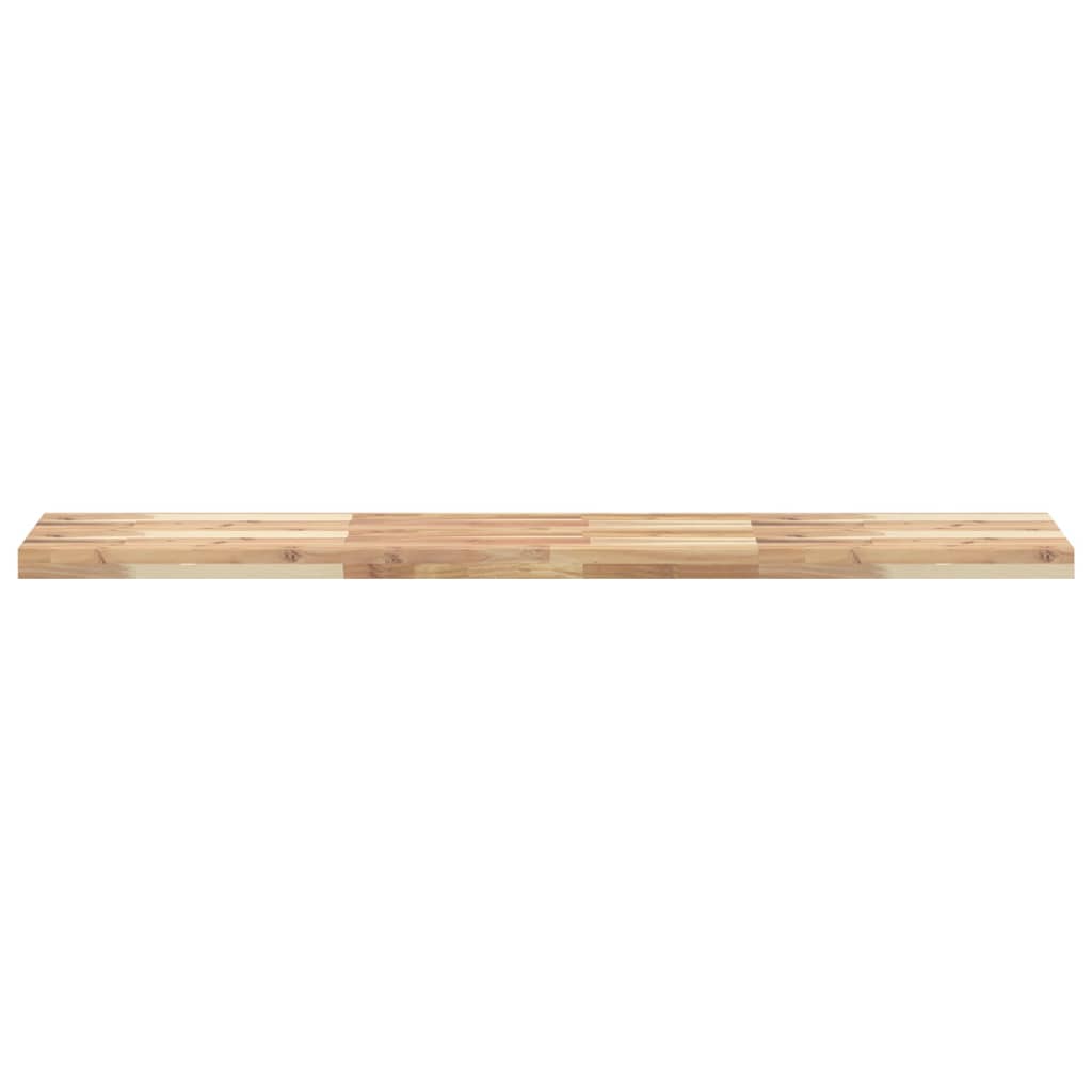 Wandschap zwevend 140x30x4 cm onbehandeld massief acaciahout