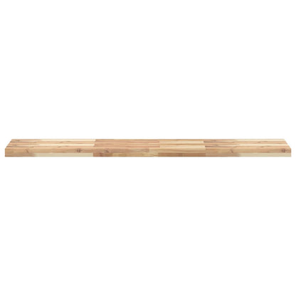 Wandschappen 2 st zwevend 140x30x4 cm onbehandeld acaciahout