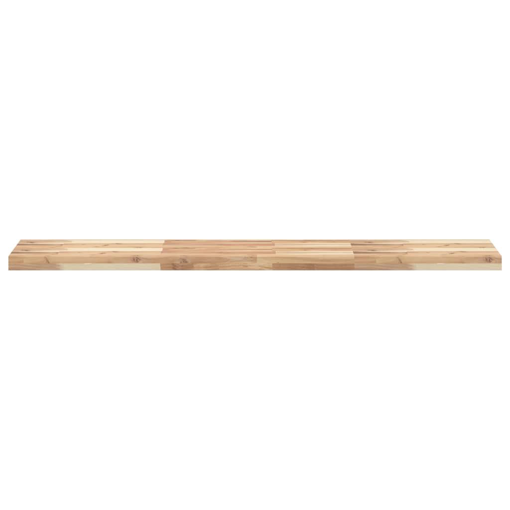 Wandschappen 4 st zwevend 140x30x4 cm onbehandeld acaciahout