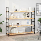 Wandplanken 4 st 140x30x4 cm onbehandeld acaciahout