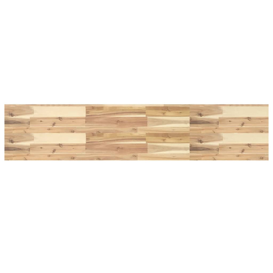 Wandschap zwevend 160x30x4 cm onbehandeld massief acaciahout