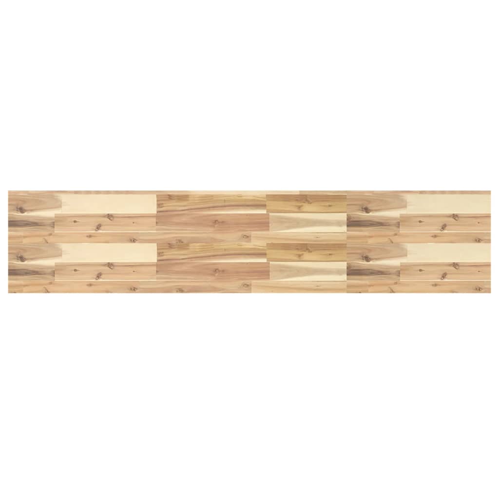 Wandschappen 4 st zwevend 160x30x4 cm onbehandeld acaciahout