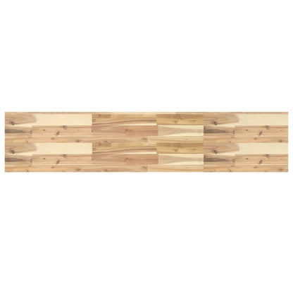 Wandschappen 4 st zwevend 160x30x4 cm onbehandeld acaciahout