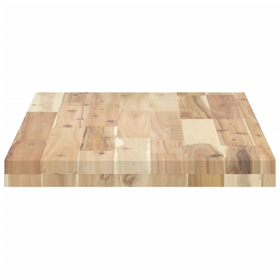 Wandschappen 3 st zwevend 60x40x4 cm onbehandeld acaciahout
