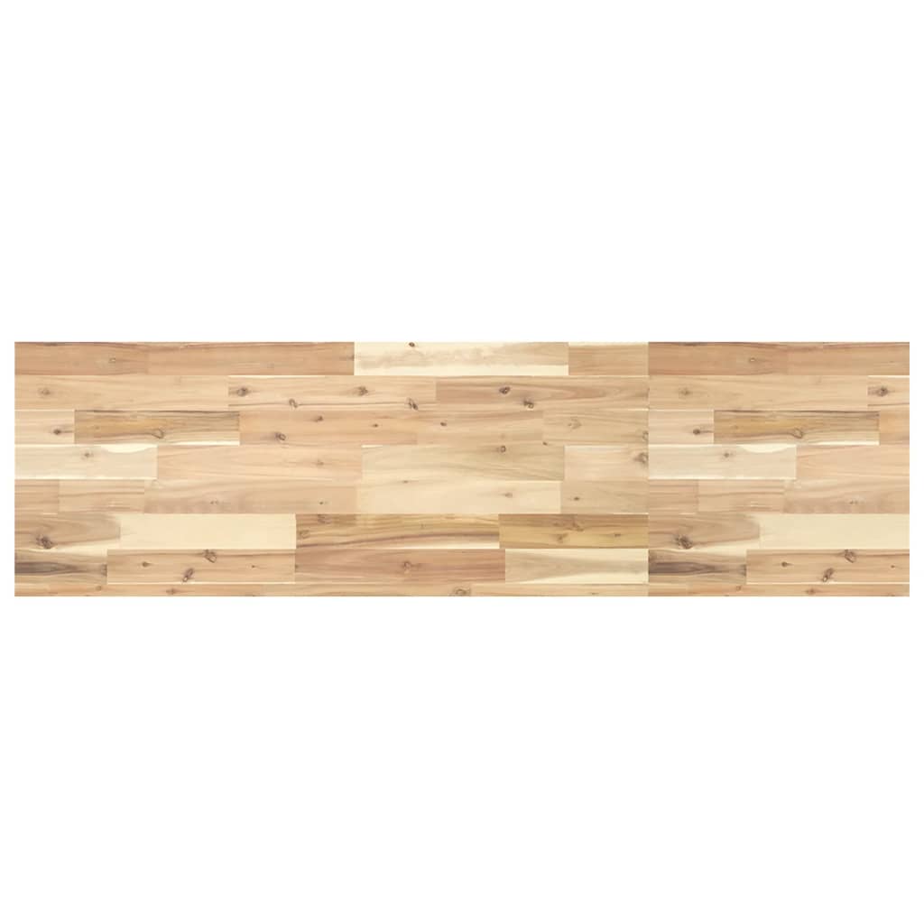 Wandschap zwevend 120x40x4 cm onbehandeld massief acaciahout