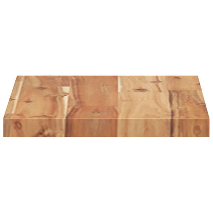 Wandschap zwevend olieafwerking 60x20x2 cm massief acaciahout
