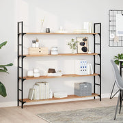 Wandschap 160x20x2 cm massief acaciahout olieafwerking