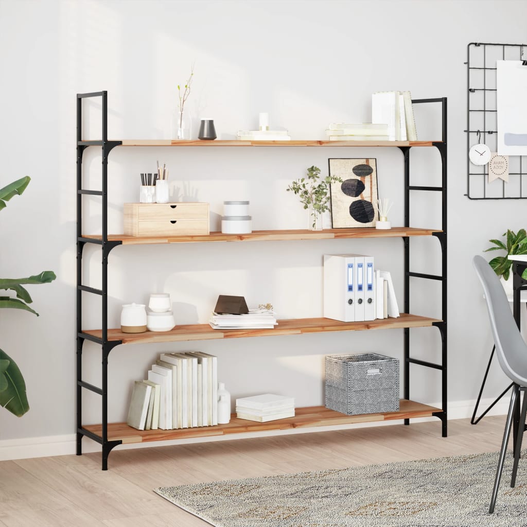 Wandschap Zwevend Olieafwerking 120X30X2 Cm Massief Acaciahout Olie-Afwerking