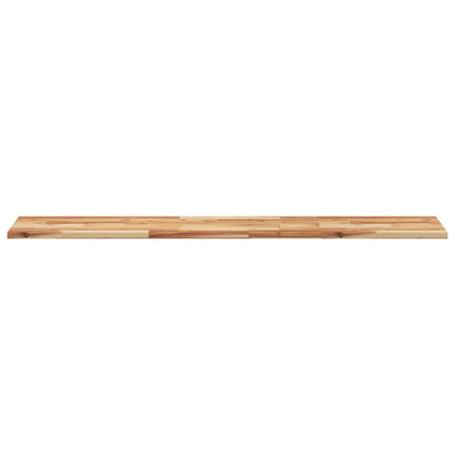 Wandschappen 2 st zwevend olieafwerking 140x30x2 cm acaciahout