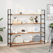 Wandschappen 2 st 140x30x2 cm acaciahout