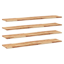 Wandschappen 4 St Zwevend Olieafwerking 160X30X2 Cm Acaciahout Olie-Afwerking