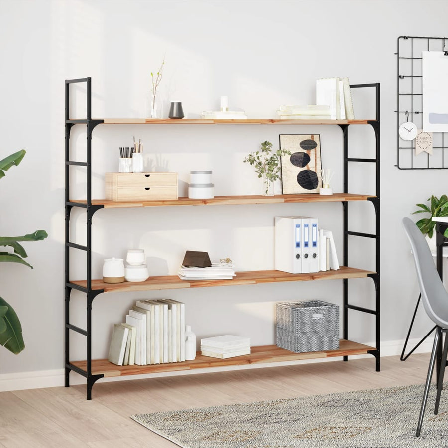 Wandschappen 4 St Zwevend Olieafwerking 160X30X2 Cm Acaciahout Olie-Afwerking