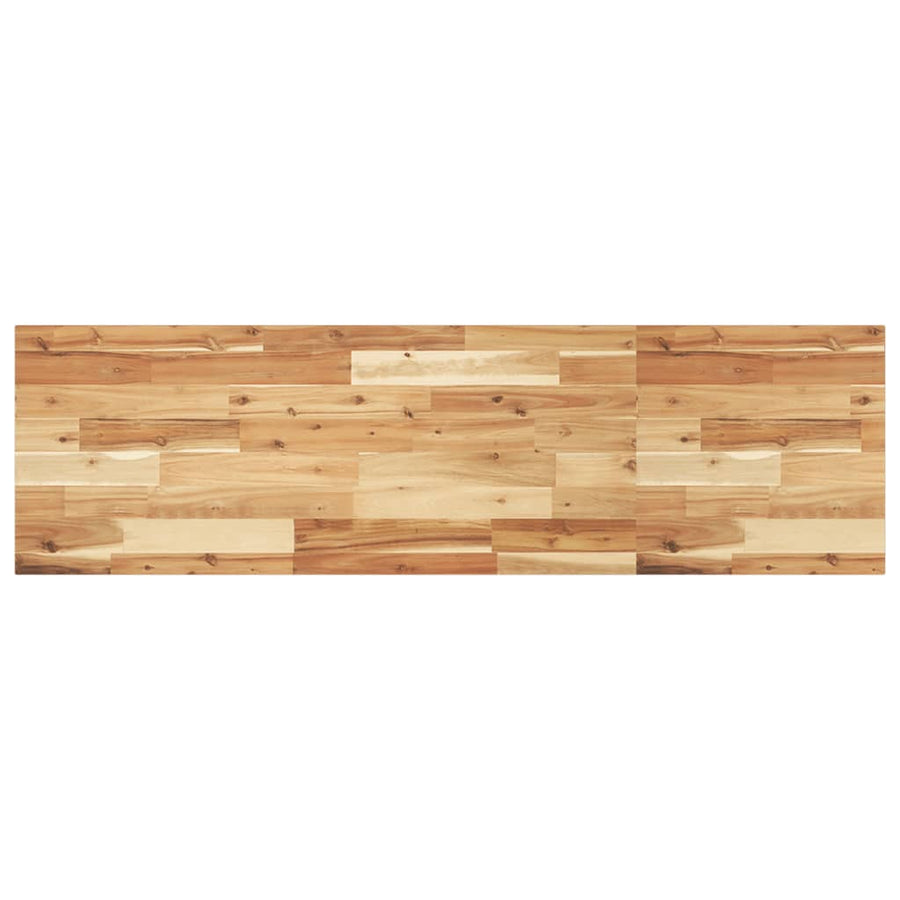 Wandschap Zwevend Olieafwerking Massief Acaciahout Donkerbruin 1 120 x 40 x 2 cm