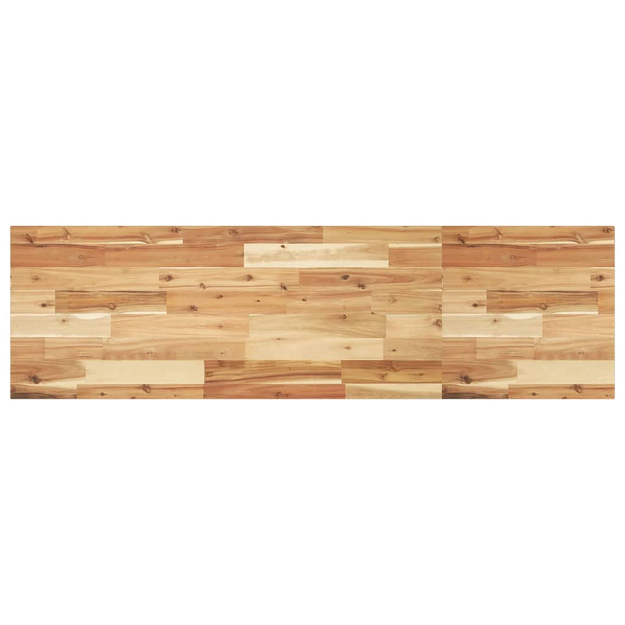 Wandschap Zwevend Olieafwerking Massief Acaciahout Donkerbruin 1 140 x 40 x 2 cm