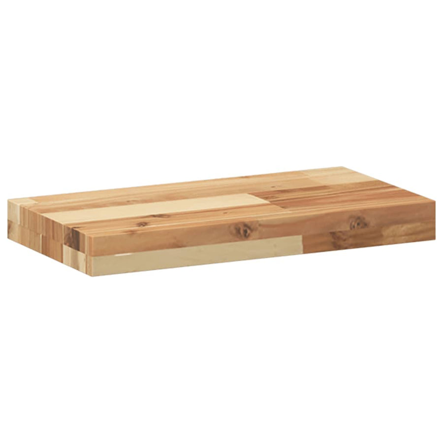Wandschappen 3 St Zwevend Olieafwerking 40X20X4 Cm Acaciahout Olie-Afwerking