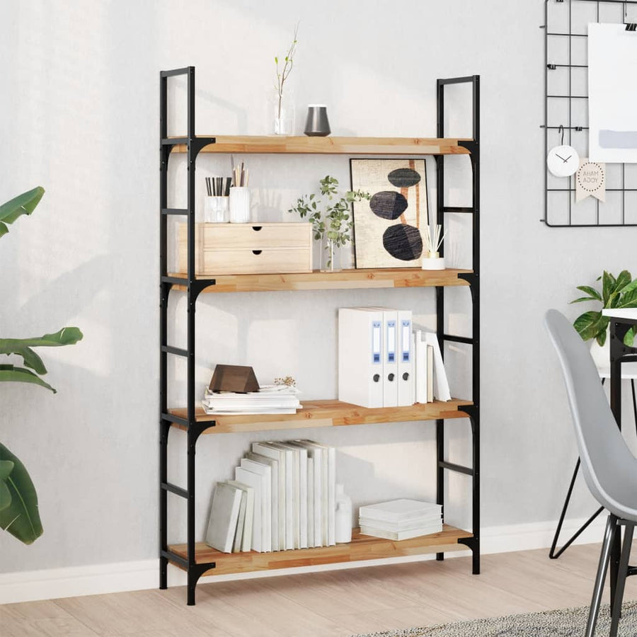 Wandschappen 4 St Zwevend Olieafwerking 80X20X4 Cm Acaciahout Olie-Afwerking