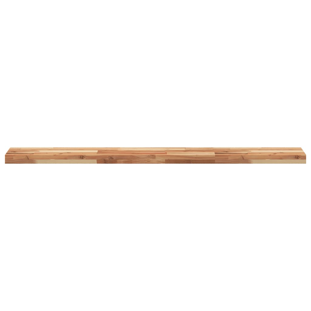 Wandschappen 4 st zwevend olieafwerking 120x20x4 cm acaciahout