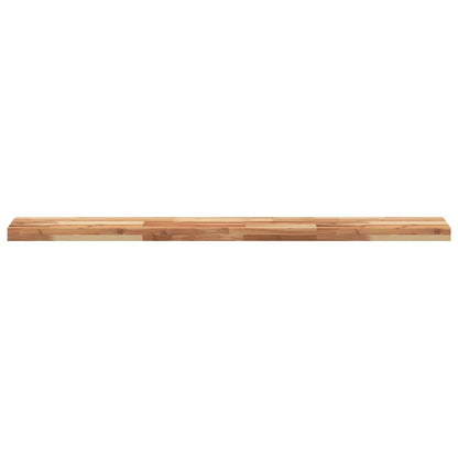 Wandschappen 4 st zwevend olieafwerking 120x20x4 cm acaciahout