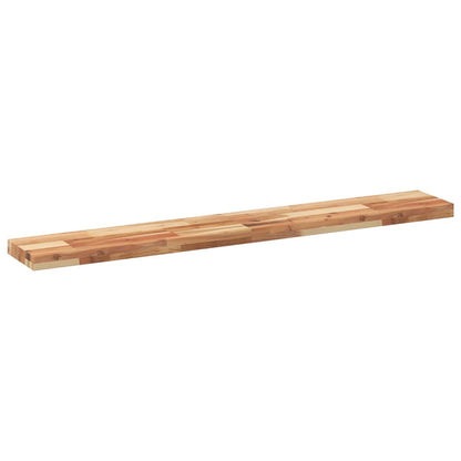 Wandschappen 4 st zwevend olieafwerking 120x20x4 cm acaciahout