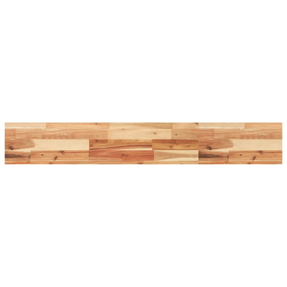 Wandschappen 4 st zwevend olieafwerking 120x20x4 cm acaciahout