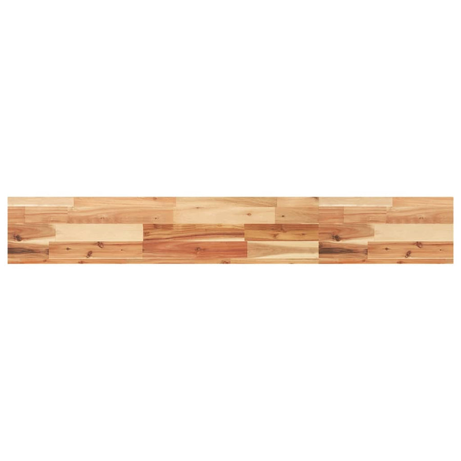 Wandschappen 4 st zwevend olieafwerking 120x20x4 cm acaciahout