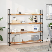 Wandplanken acaciahout 3 st 140x20x4 cm