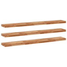 Wandschappen 3 st zwevend olieafwerking 160x20x4 cm acaciahout