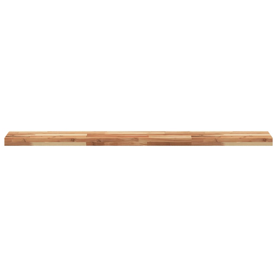 Wandschappen 4 st zwevend olieafwerking 160x20x4 cm acaciahout